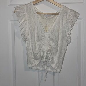 NWT Cinch Front Tie Shirt